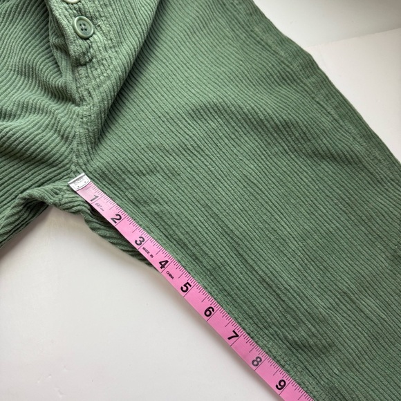 Reformation Cynthia Pants Womens 25 Green Corduroy High Rise Straight Moss Jeans - Picture 11 of 12